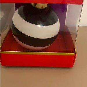 KATE SPADE STRIPED ORNAMENT